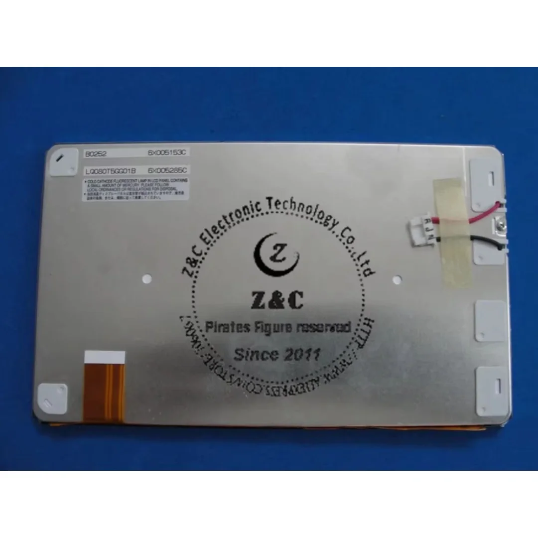 

LQ080T5GG01B LQ080T5GG01 LQ080T5GG01S Совершенно новый оригинальный 8-дюймовый ЖК-дисплей для GPS-навигационной системы TOYOTA Highlander