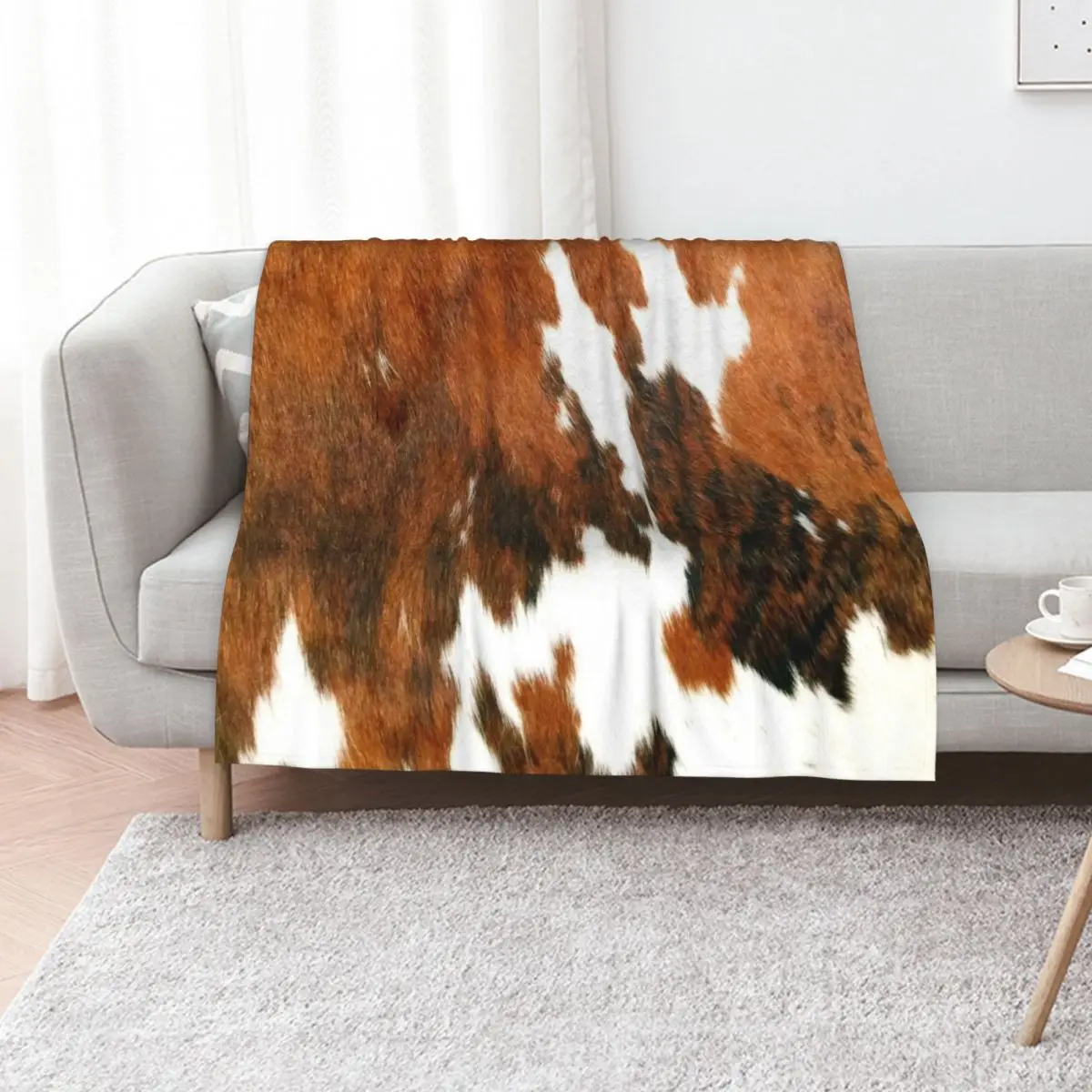 Cow skin fur in cowhide style Throw Blanket for babies Sleeping Bag Cute Plaid wednesday Plaid on the sofa Soft Beds Blankets