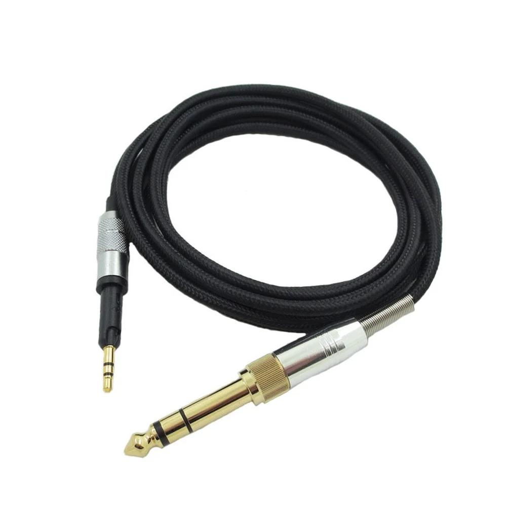 Audio Cable Replacement for Compatible with HD6 HD7 HD8 HD598 HD599 Featuring Gold Plated Connectors and 2M Length