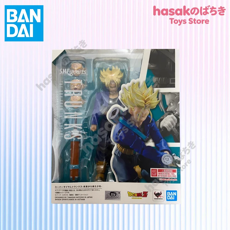 In Stock BANDAI Original S.H.Figuarts DRAGON BALL JIREN FINAL BATTLE FUTURE TRUNKS SDCC SHF Action Figure Model Toy Gift for Kid view 6