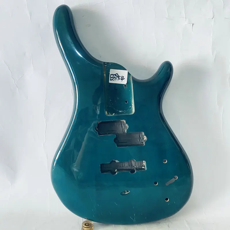 

EB954 Active Electric Bass PJB Model Green Color in Solid Wood for 4 or 5 String Bass Replace Unfinished with Damages DIY Parts