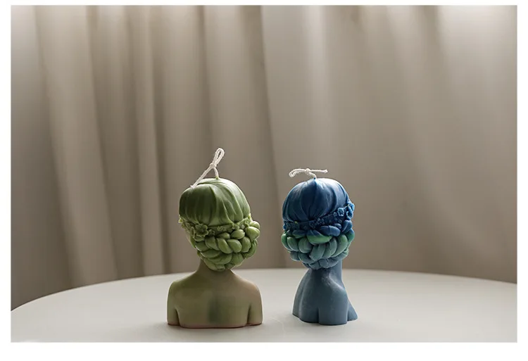 TROYSINC Stampo in silicone a forma di candela a piramide, per fai da te, in silicone, per aromaterapia, a forma di candela, a forma di candela (conica