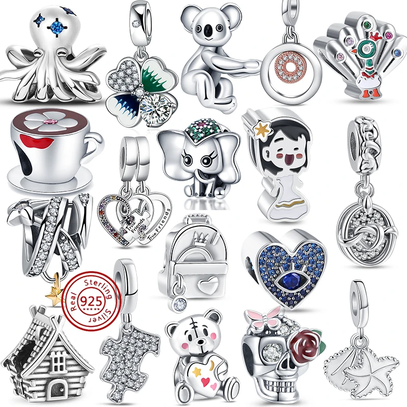 

Подвески-шармы для браслета Pandora, из серебра 925 пробы