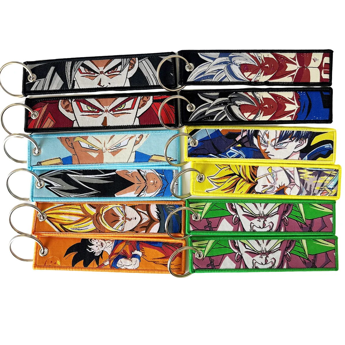 Anime Dragon Ball Z Kakarot Vegeta Embroidery KeyChains Tag Cars Backpack Chaveiro Keychain Keyring Accessories Toy Gift - view 2
