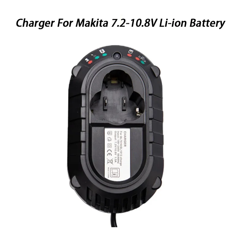 DC10WA 1.5A Li-ion Battery Charger for Makita 7.2-10.8V Lithium Battery BL1014 BL7010 Electric Drill Screwdriver Power Tool