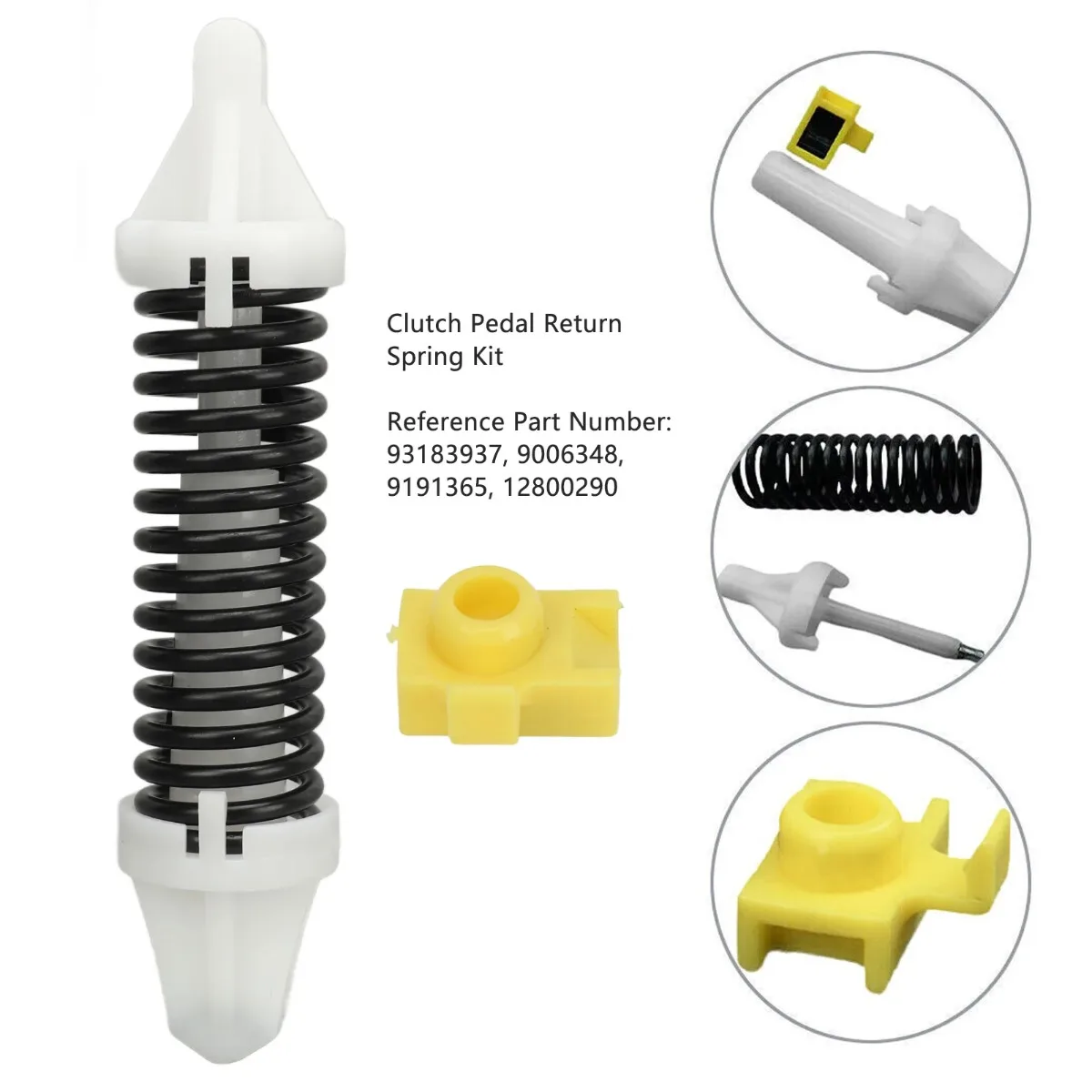 2PCS For Vauhall Opel Signum 2003-2008 Clutch Pedal Return Spring Repair Kit  93183937, 9006348, 9191365, 12800290 Replacement