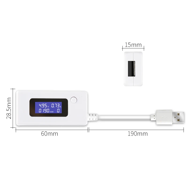 Зарядное устройство USB Doctor 3 в 1, устройство для измерения яркости аккумулятора, белое измерительное устройство