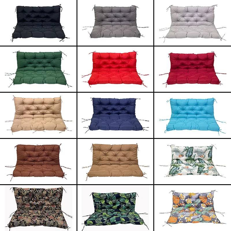 100/120/150cm Outdoor Hanging Chair Bench Cushion Swing Replacement Cushion Thick Garden Swing Cushion Swing Replacement