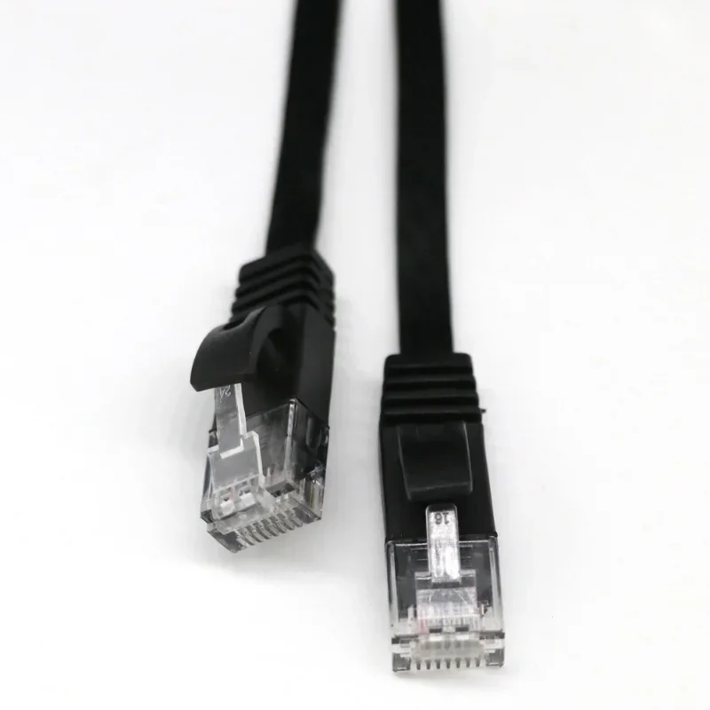 Profil Ultra Ramping dan Datar 1M/2M/3M/5M/10M/15M/20M RJ45 CAT6 Kabel LAN Jaringan Ethernet Router Patch UTP Datar Banyak Menarik