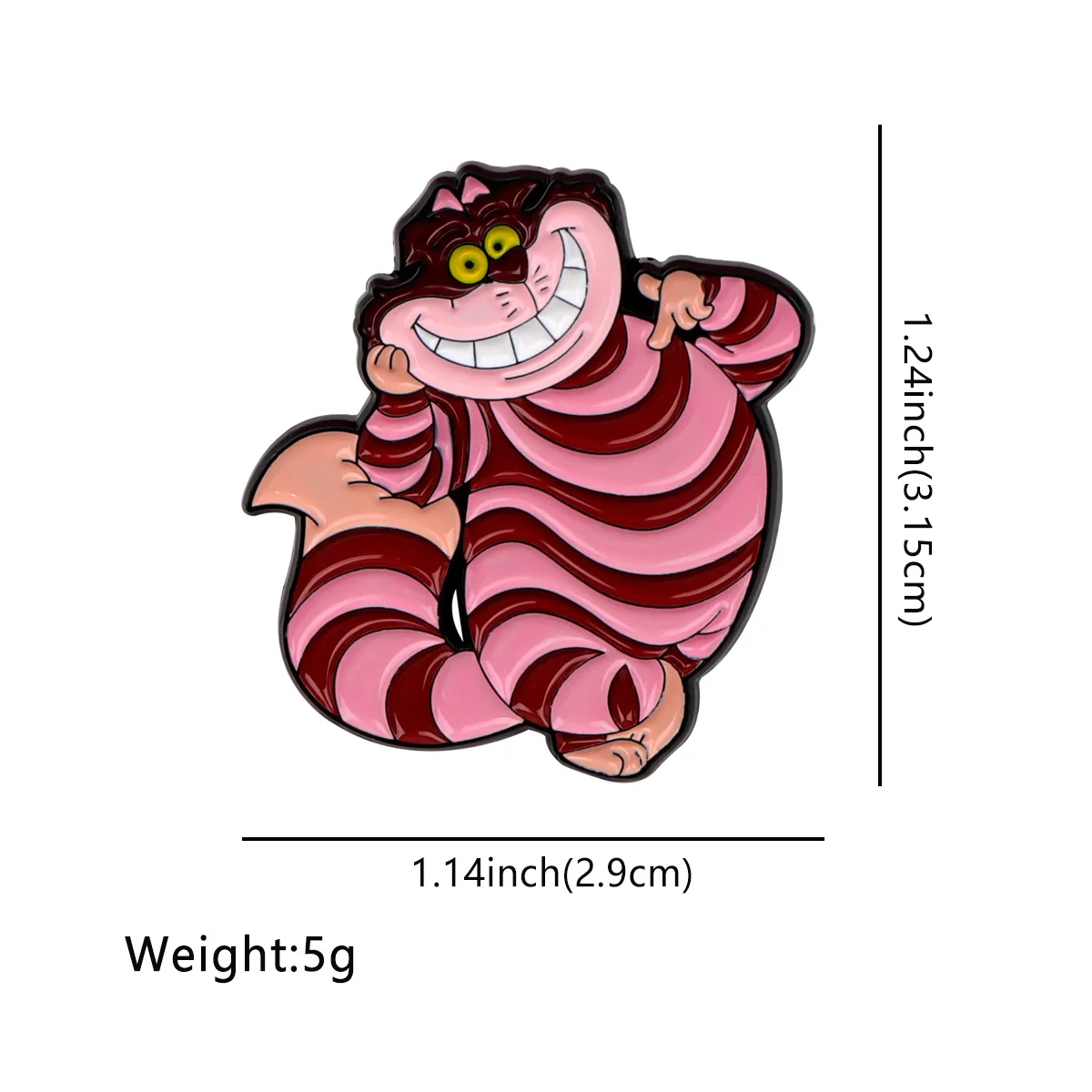 Alice in Wonderland Enamel Pin Eat Rich Brooch Pines Caterpillar Lapel Pins Badge on Backpack Clothing Accessories Funny Jewelry view 4