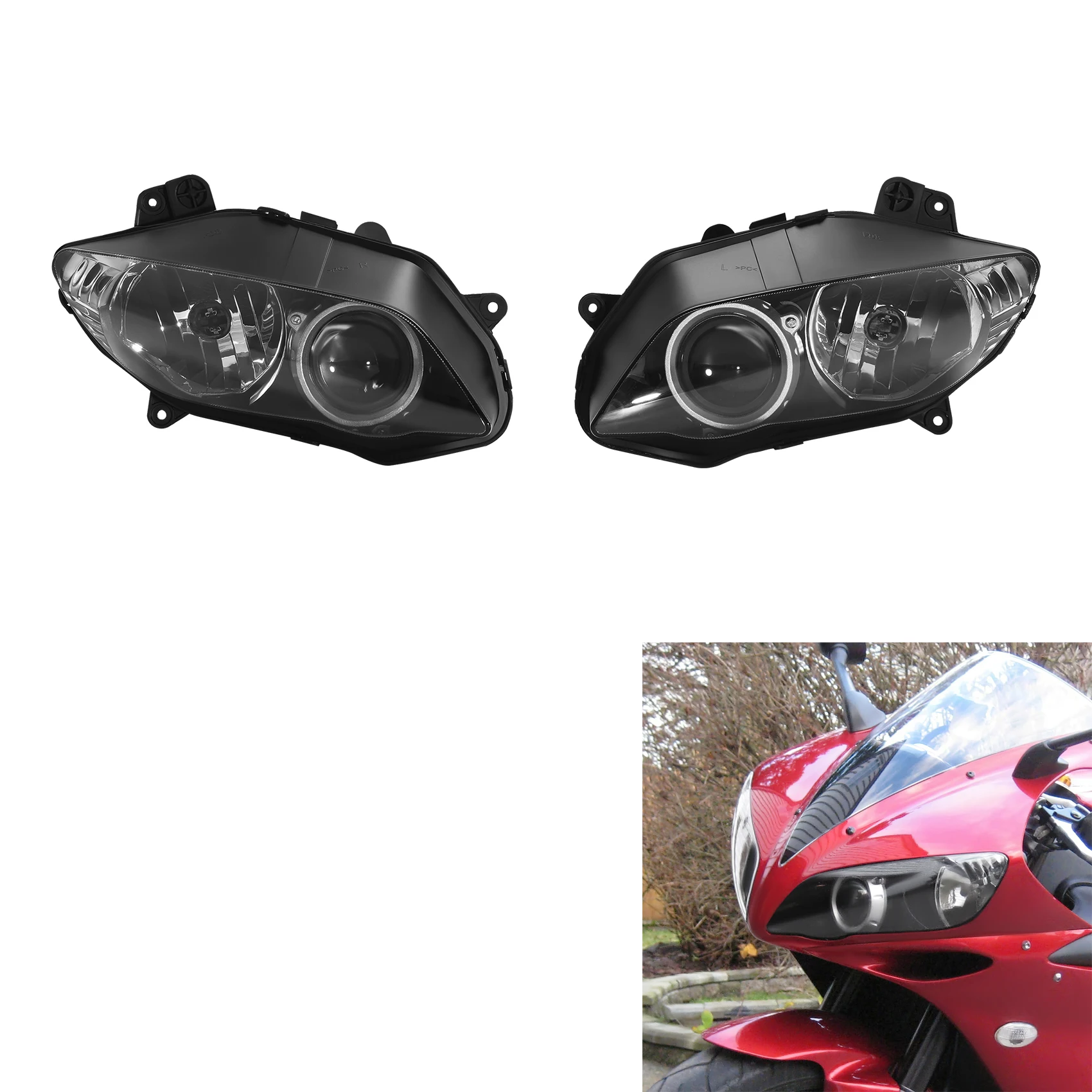 

Headlight Head light Lamp Assembly For Yamaha YZF R1 YZFR1 YZF-R1 2004 2005 2006 Motorcycle Accessories