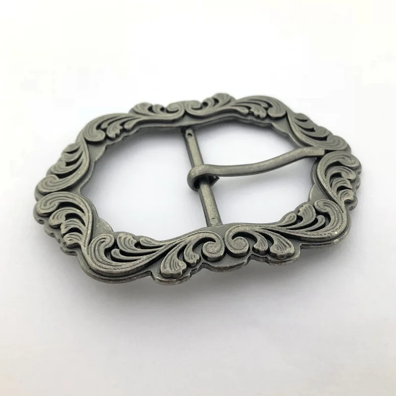 Pattern retro ladies Japanese word buckle 40mm zinc alloy clothing belt buckle making metal belt buckle DIY accessories