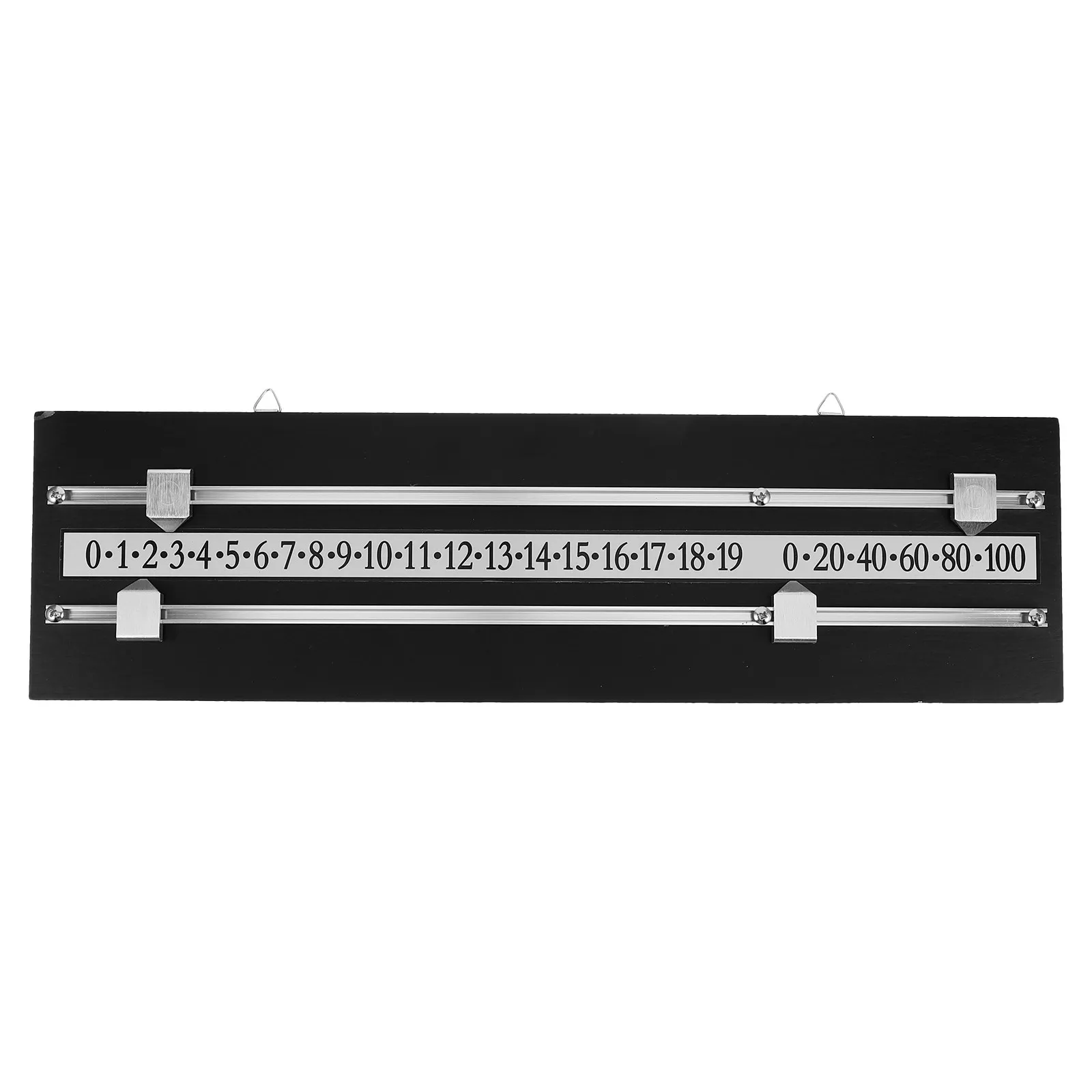 

1Set Billiards Score Keeper Wall-Mounted Dual Sliding Track Rectangular Snooker Scoreboard for Table Football Pool Game