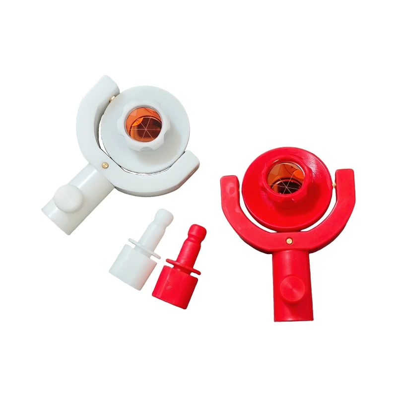 

ADS109 Plastic Monitoring Prism, 1inch Sliver / Copper Reflector Prism for Leica Total Surveying Station with 5/8 Thread Adapter