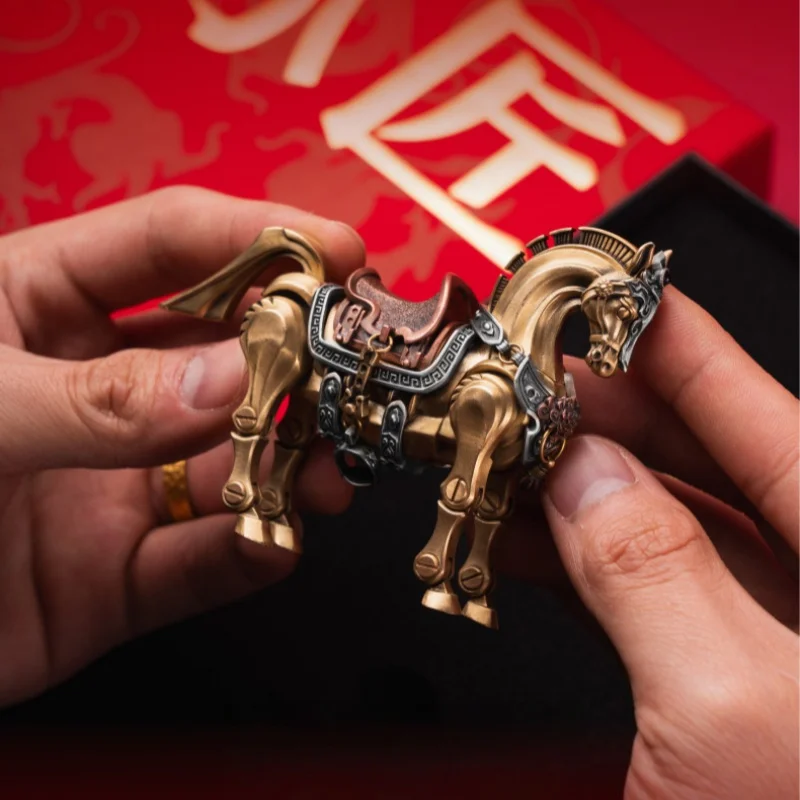 craftsman-warhorse-articulated-magnetic-metal-decorative-horse-model-classic-pretty-charm-collectible-gift-series-ornaments