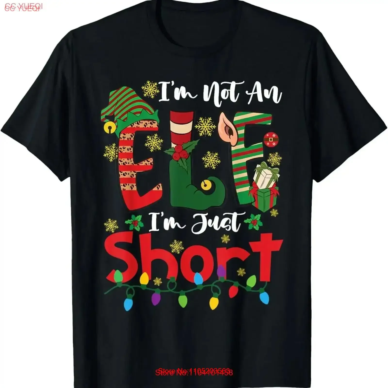 Im Not An Elf Just Short Funny Christmas Xmas Kids T Shirt vintage Washed Unisex Slightly Stretched Versatile Breathable