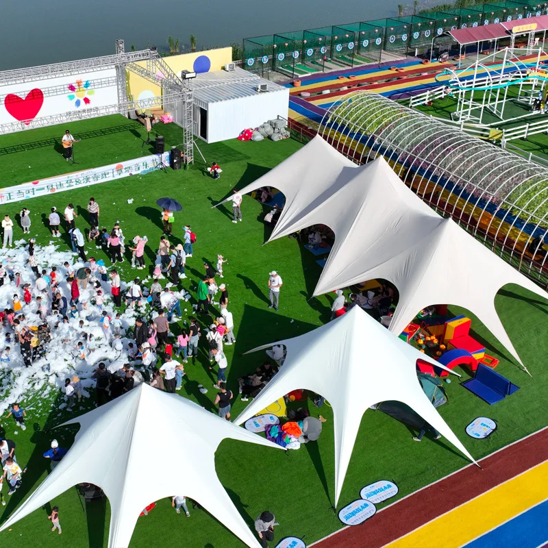 

Campground Equipment Canopy Tent Outdoor Large Three Peaks Double Peaks Ten Thousand Mountain Tent Cloud Top Thickened Awning