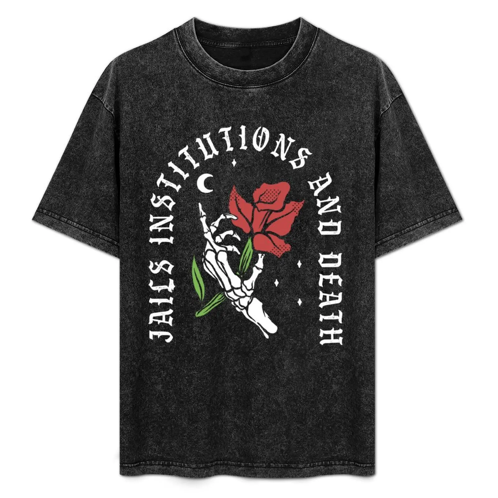 

Jails Institutions and Death AA NA Recovery T-Shirt Mechanic Work Tee Shirt