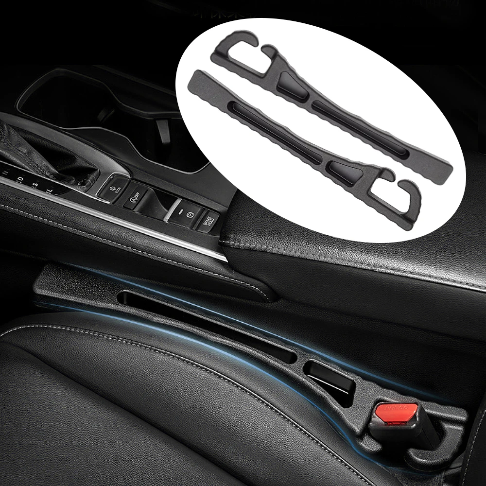 

2Pcs Car Seat Gap Filler Seat Crevice Storage Box Bag Between Seats Console Organizer Decoration Interior Auto Accessories