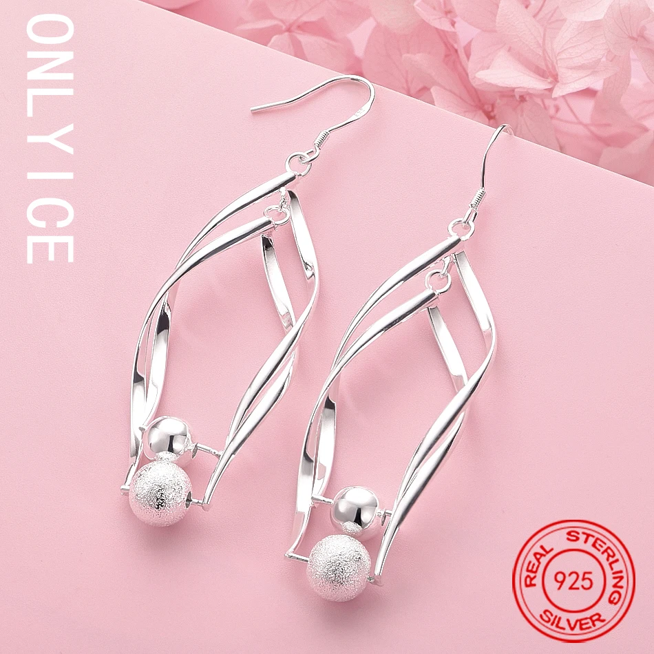 

Special Explosion Models Free Shipping 925 Sterling Silver Drop Earrings Jewelry Factory Wholesale Fashion Elegant Women