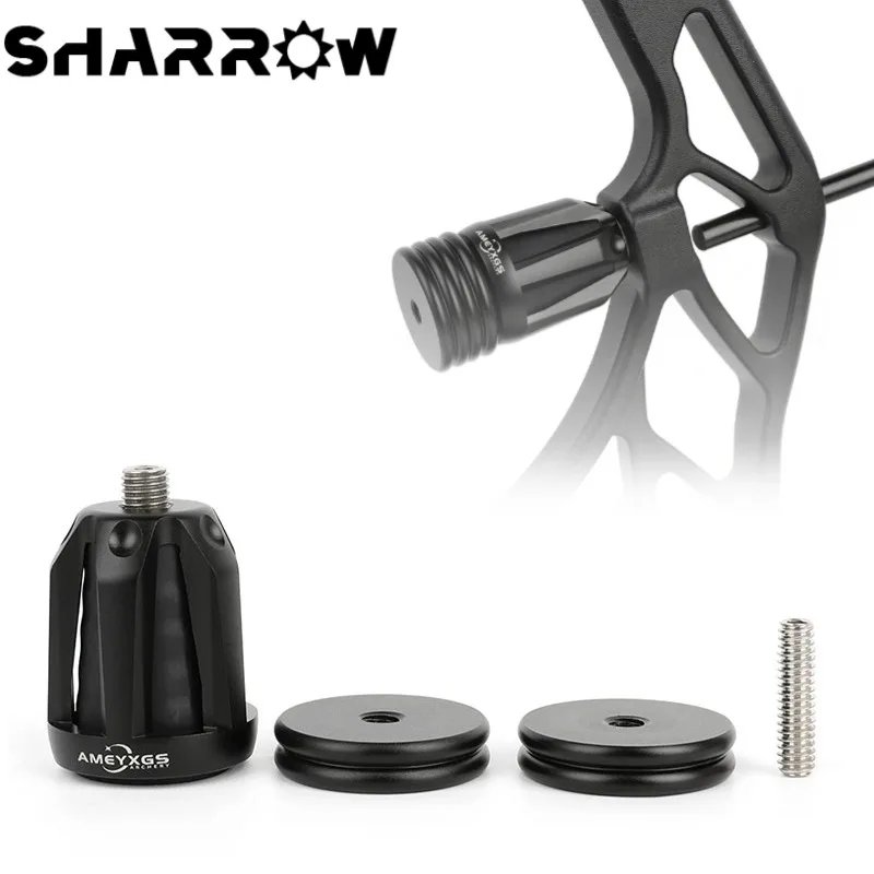 

Archery Bow Stabilizer Aluminum Alloy Rubber Shock Absorber Head Detachable Counterweight for Bow Hunting Shooting Accessories