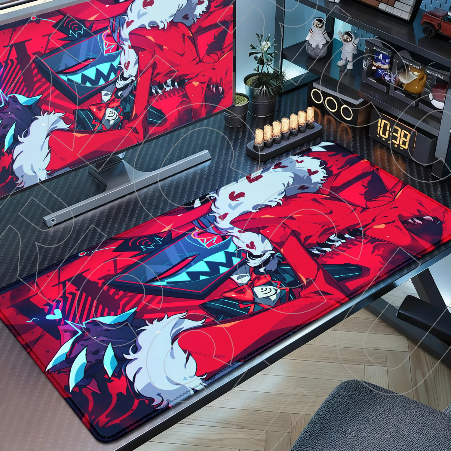 XXL Anime H-Hazbin Hotel Rug Mouse pad Natural rubber computer PC accessories keyboard large Desk Mat coaster PC carpet Mousepad