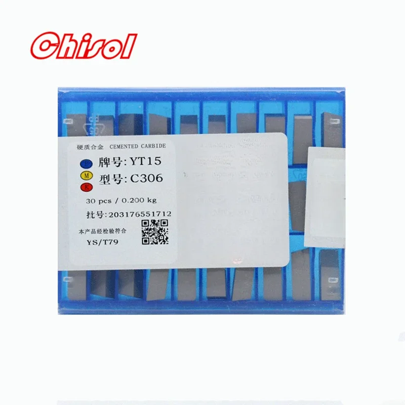 10pcs 20pcs 30pcs/box C306 YT5 YW2 YW1 YT15 YT14 YG6 YG8 Carbide Brazed Inserts Welding Tips Blade Cutter Cutting Tools