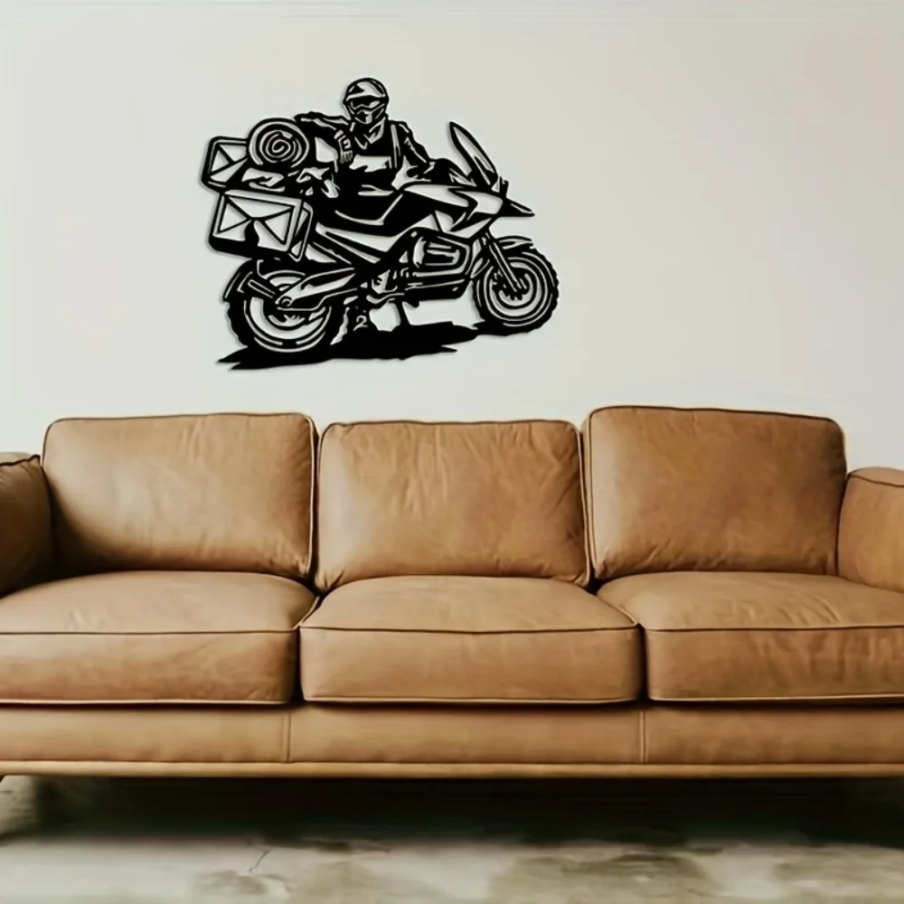 CIFBUY Vintage Motorcycle Metal Wall Art Retro Biker Hanging Decor For Home Party Scene Wall Sculpture Gift