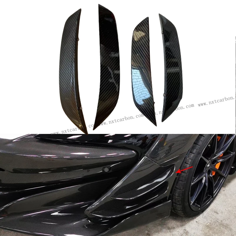 bumper side  vent for mclaren 570s 600lt front bumper dry carbon carnrads bumper vent  4pcs/set