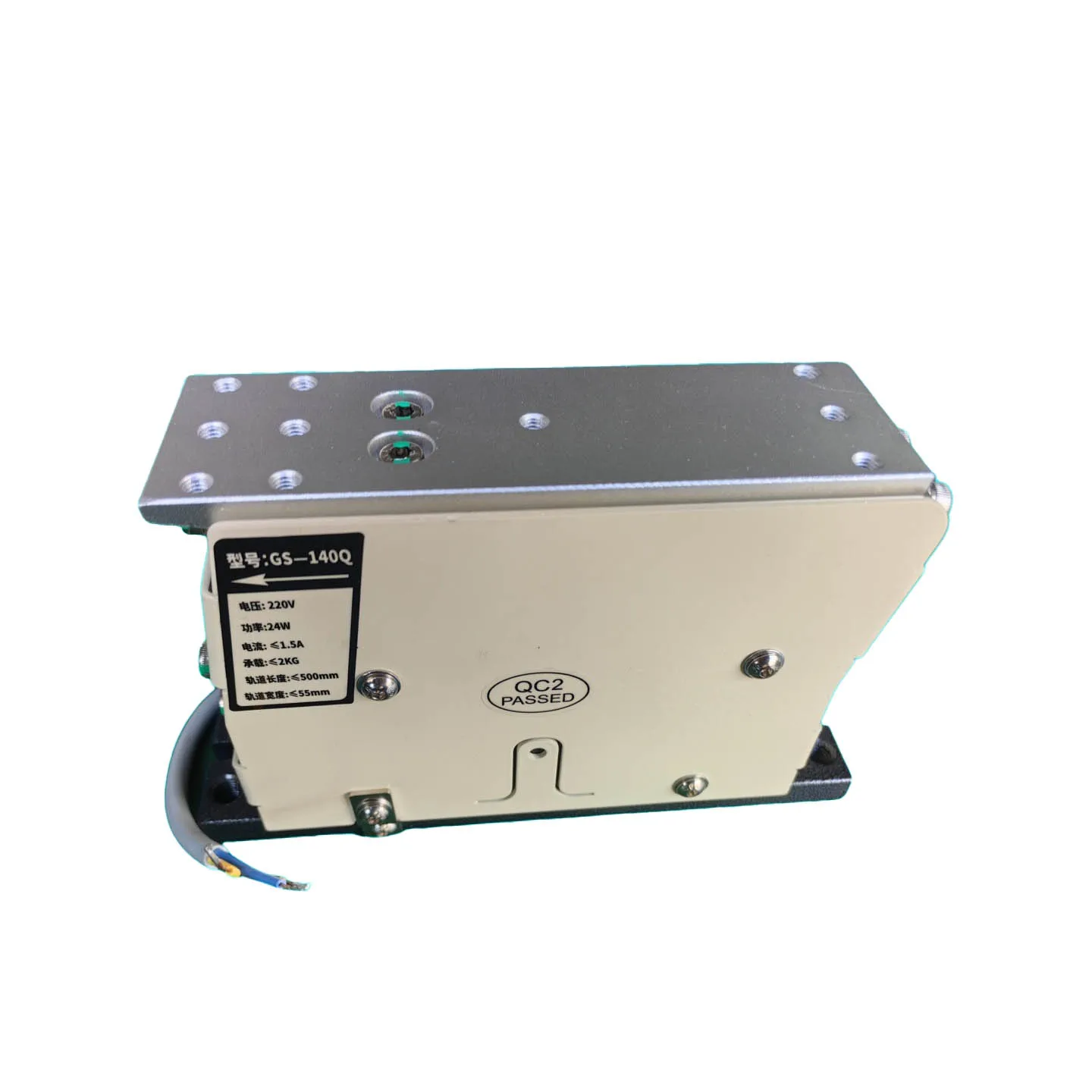 24W power maximum load universal-80mm vibration feeding bowl extended track linear vibrator