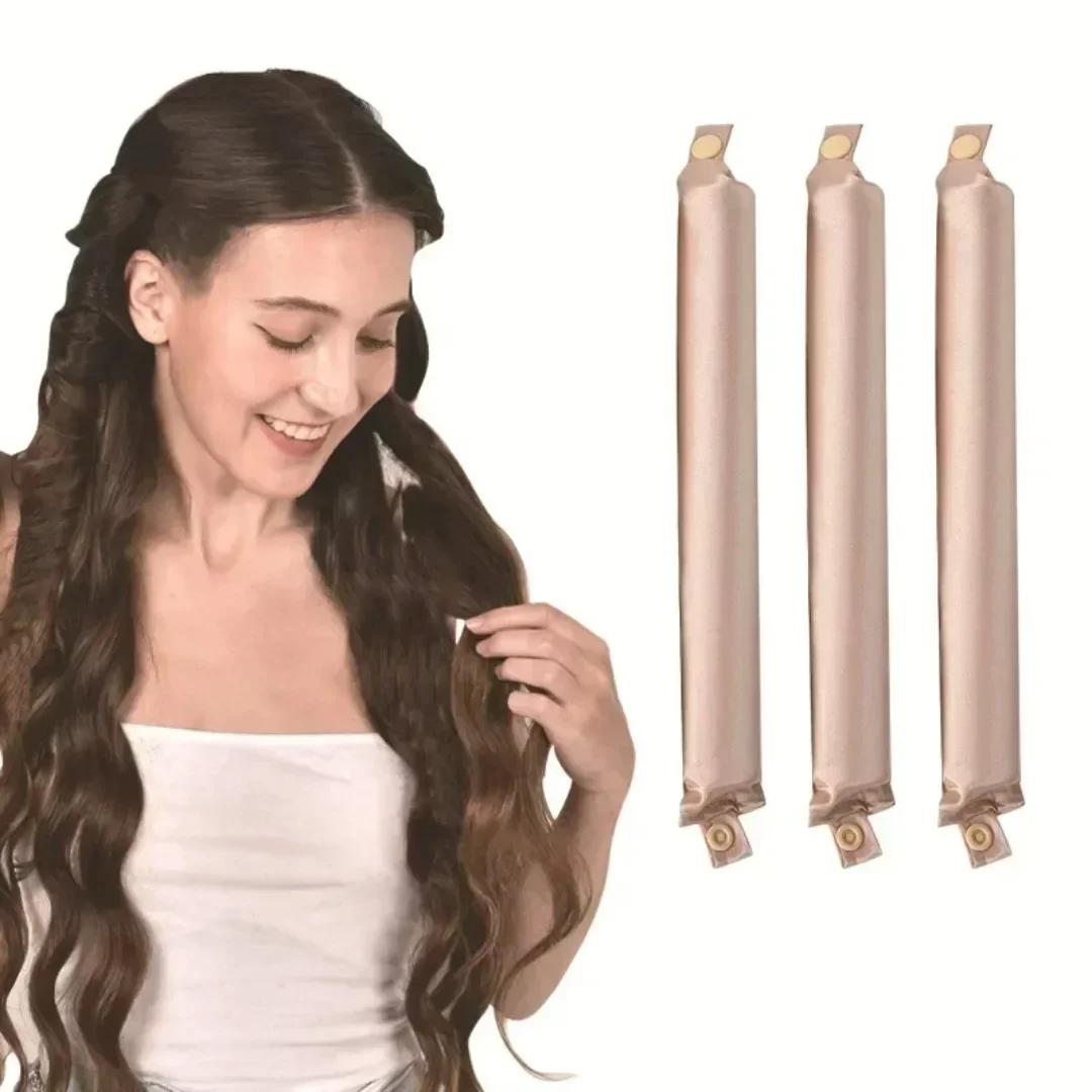 

Heatless Curling Rod Headband Soft Hair Curler No Heat Hair Roller Lazy Curls Sleeping Flexi Rods with Bonnet Hair Styling Tools