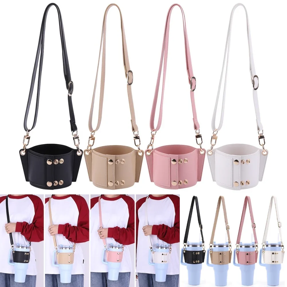 

Держатель для бутылки с водой, сумка для бутылки с водой, незаменимый для путешествий с регулируемым ремешком, совместимый с стаканом Stanley 30 унций и 40 унций