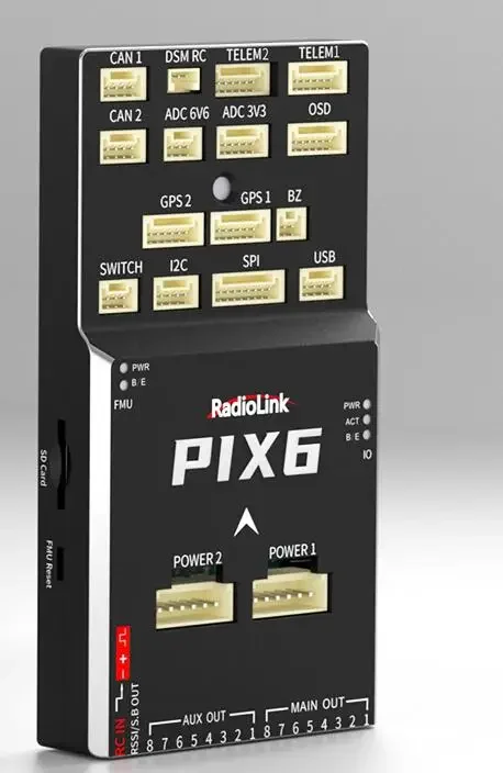 Radiolink PIX6 Open-source Flight Controller for RC drone Model Reshaping New Productive Forces Ecosystem OSD Dual-Gyro Built-in