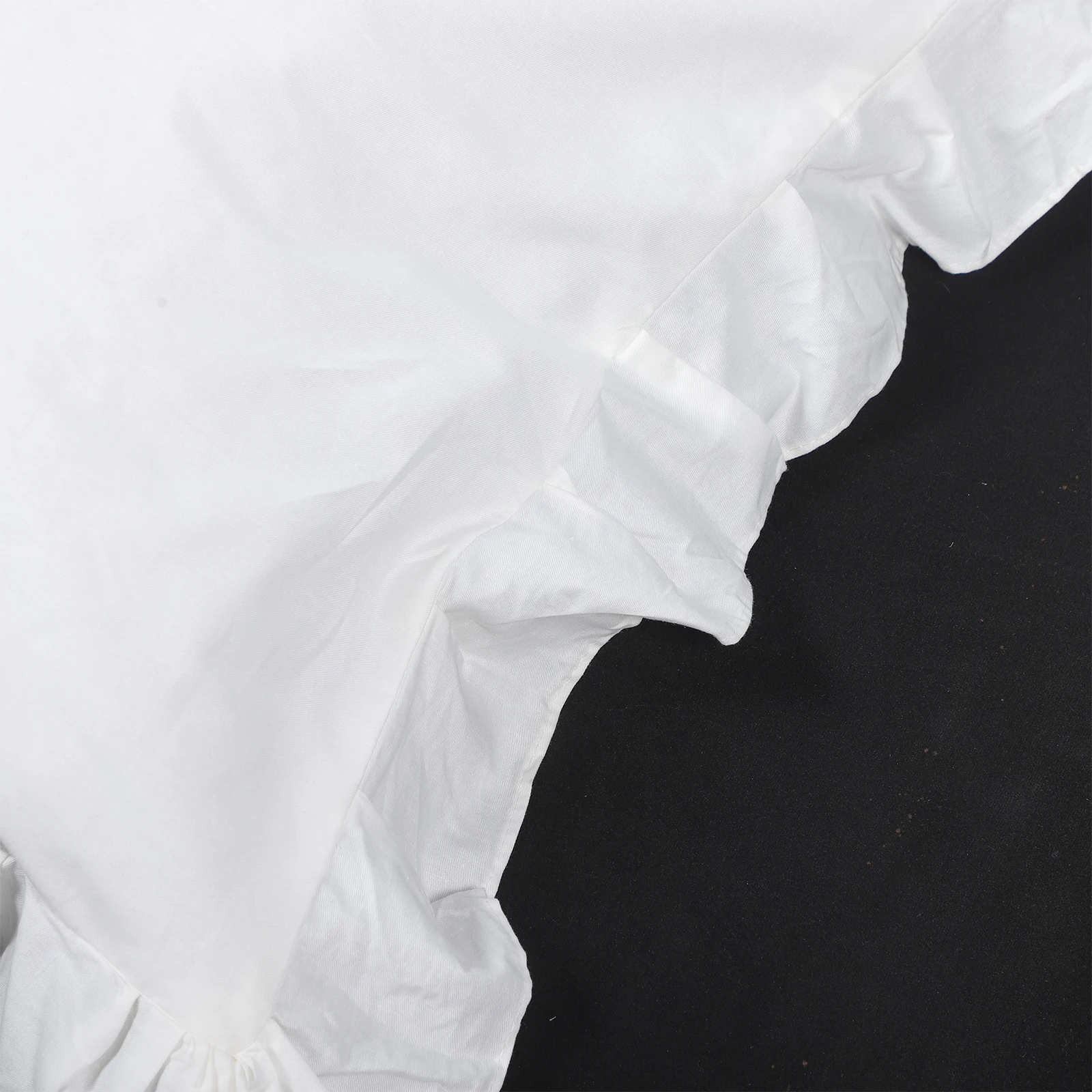 

Белые наволочки с рюшами, хлопковые чехлы для постельного белья для спальни, декоративная наволочка, сменная моющаяся, удобная для дома