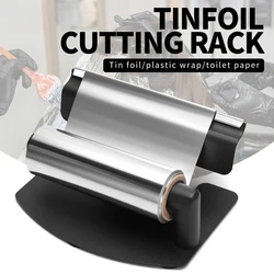 Barber Tin Foil Cutter Nail Art TinFoil Storage Tool With Anti Slip Pad Foil Paper Dispenser Hairdressing Barbershop Accessories