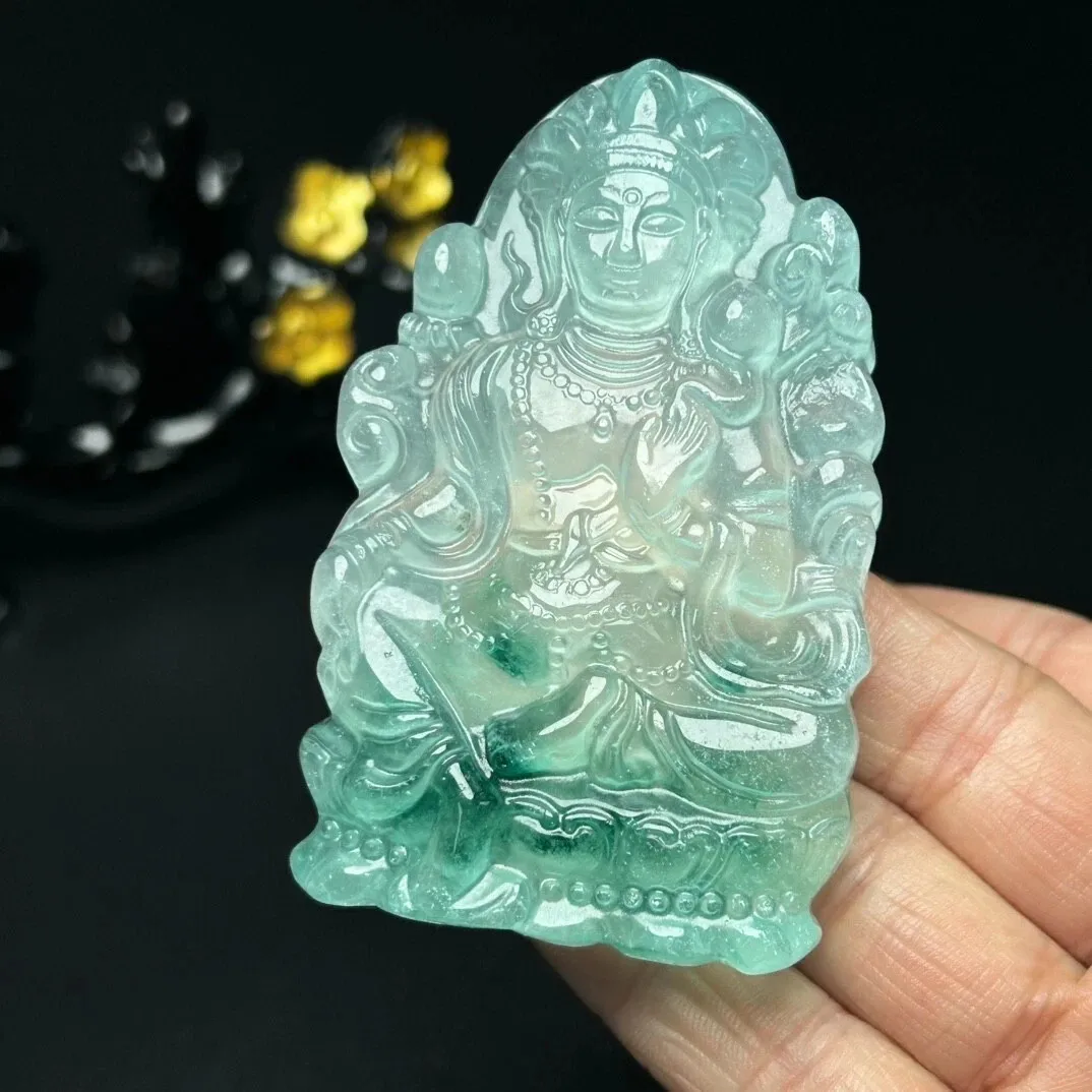 Real Natural Perfect High Ice Green Jade Jadeite Pendant & Necklaces