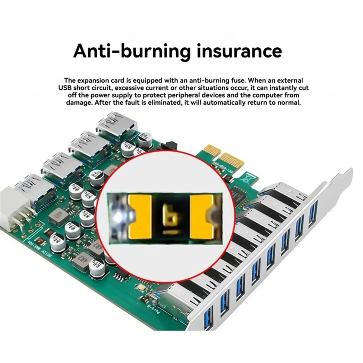 PCIe X1 to 4-Channel 12 Port USB 3.2 Gen1 Expansion Card PCI-E X4 USB3.0 5Gbps Adapter Card for PC Desktop