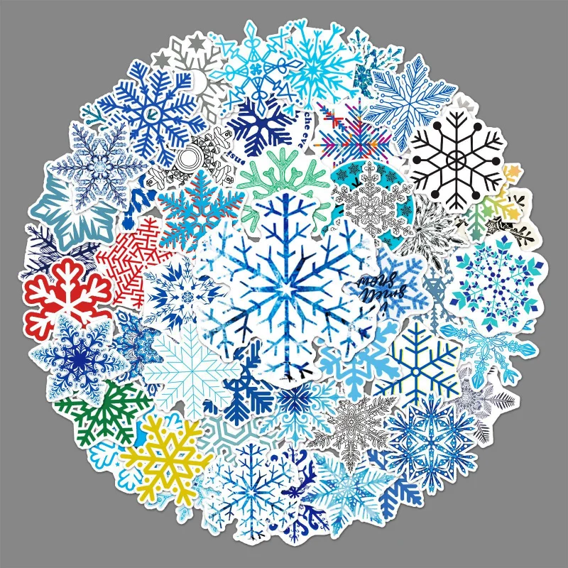 

50Zhang personality colorful snowflake fashion graffiti luggage laptop car decoration sticker