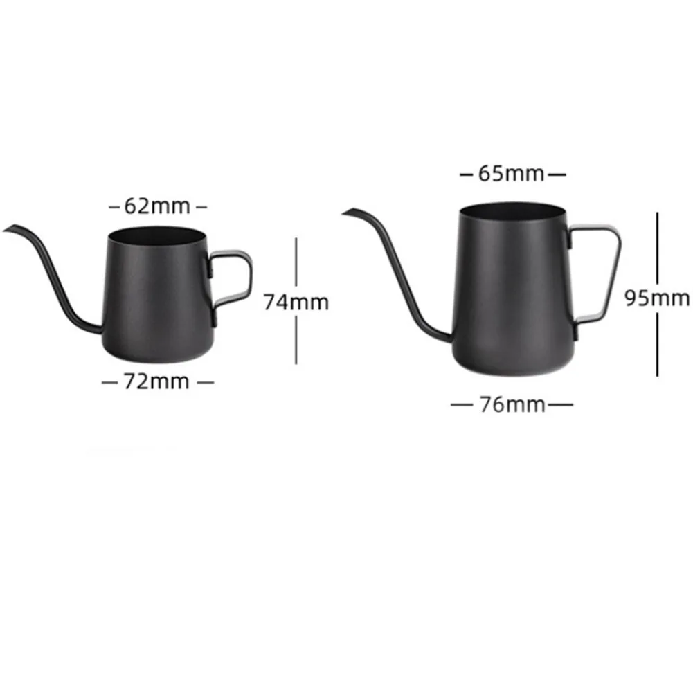 Stainless Steel Hanging Ear Hand Brewing Coffee Pot 250/350ml Uncovered Anti-Scald Handle Gooseneck Coffee Kettle Spout Pot