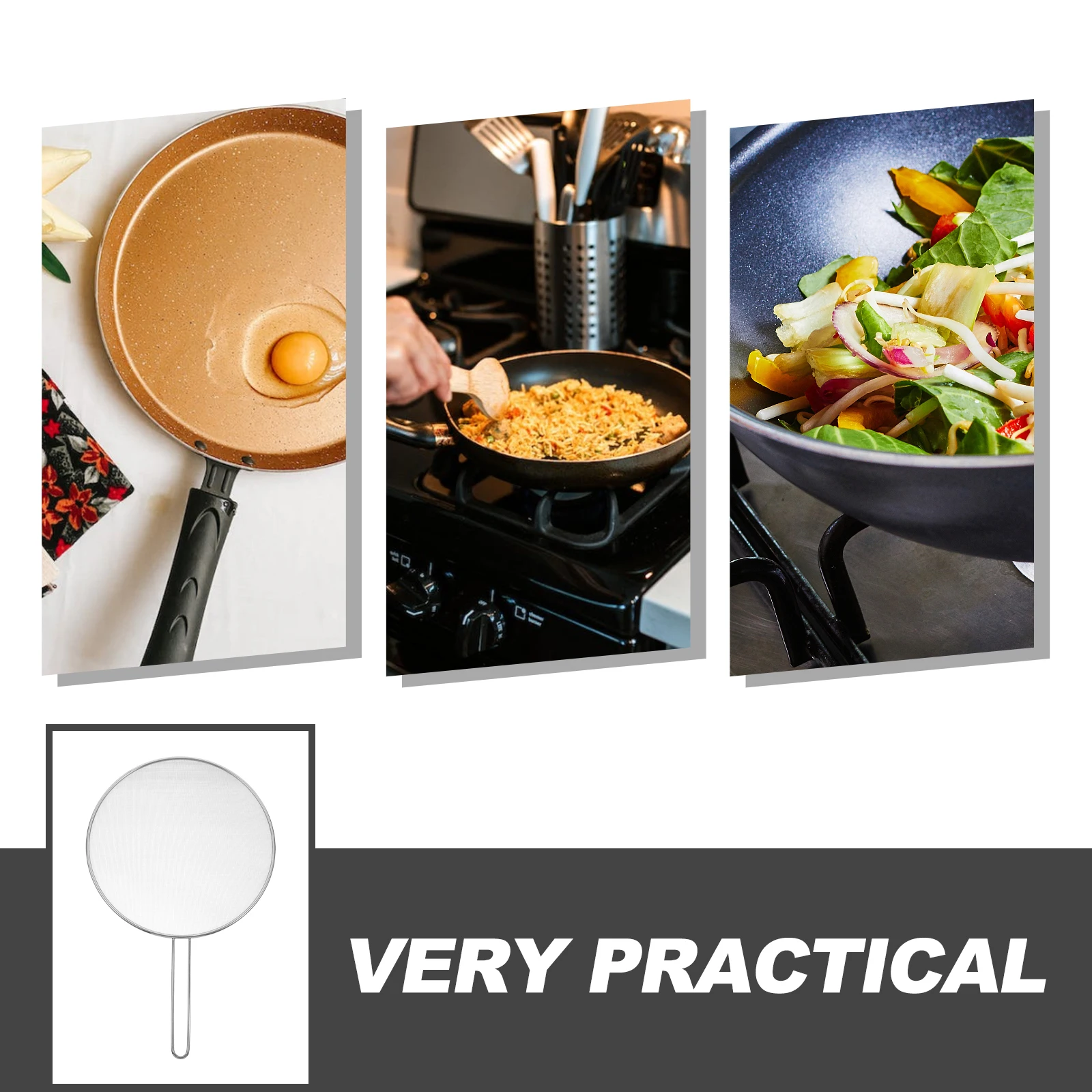 

Oil Splatter Guard For Kitchen Anti-Scalding Mesh Pot Cover Reusable Fry Screen Heat Insulation Net Cover