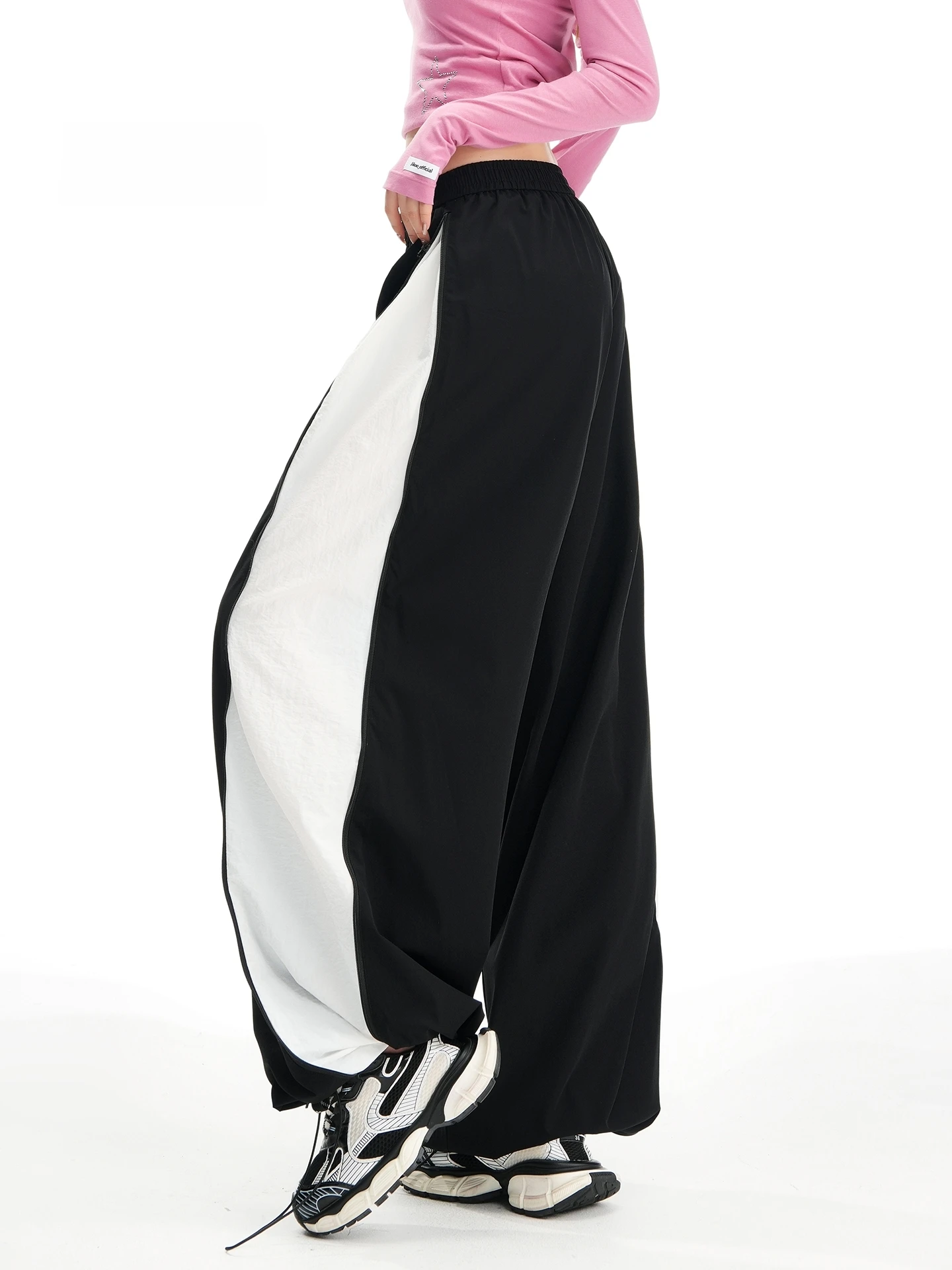 Kazalin taille haute Qui Dry Sport pantalon femme hiver Bla blanc couleur Blo minceur élastique grande taille droite décontracté P...