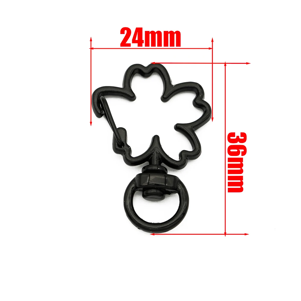 10 шт./лот милые карамельные цвета в форме сакуры Лобстер Брелок с застежкой карабин крючки для ключей кольцо для ключей застежка сделай сам