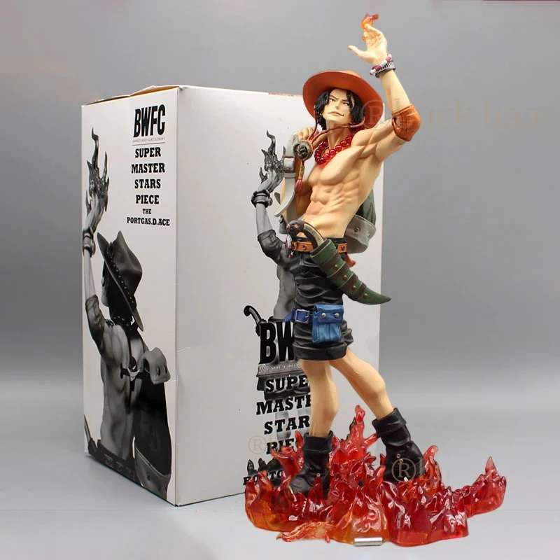 

34cm One Piece Figure GK WORLD FIGURE COLOSSEUM Waving Portgas D. Ace Figure Amine PVC Action figurine Model Collection Toy Gift