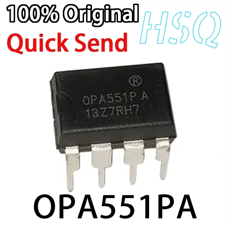 1PCS OPA551P OPA551PA DIP8 Packaged Inline Operational Amplifier High Voltage and High Current Operational Amplifier