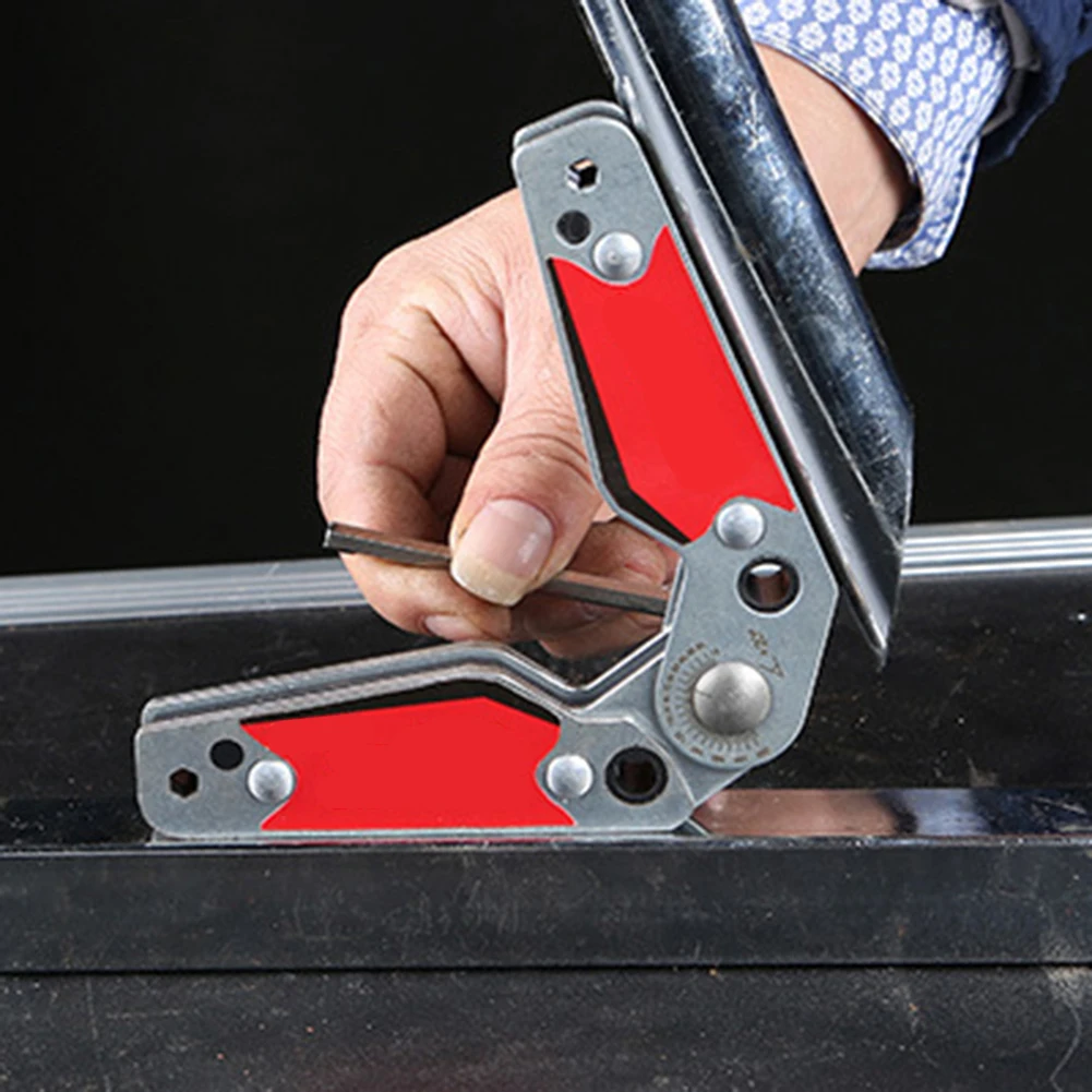 

Metalworking Workshop Adjustable Welding Magnet Adjustable Welding Angle Tool Dual-Sided Magnet Adjustable Angle Range