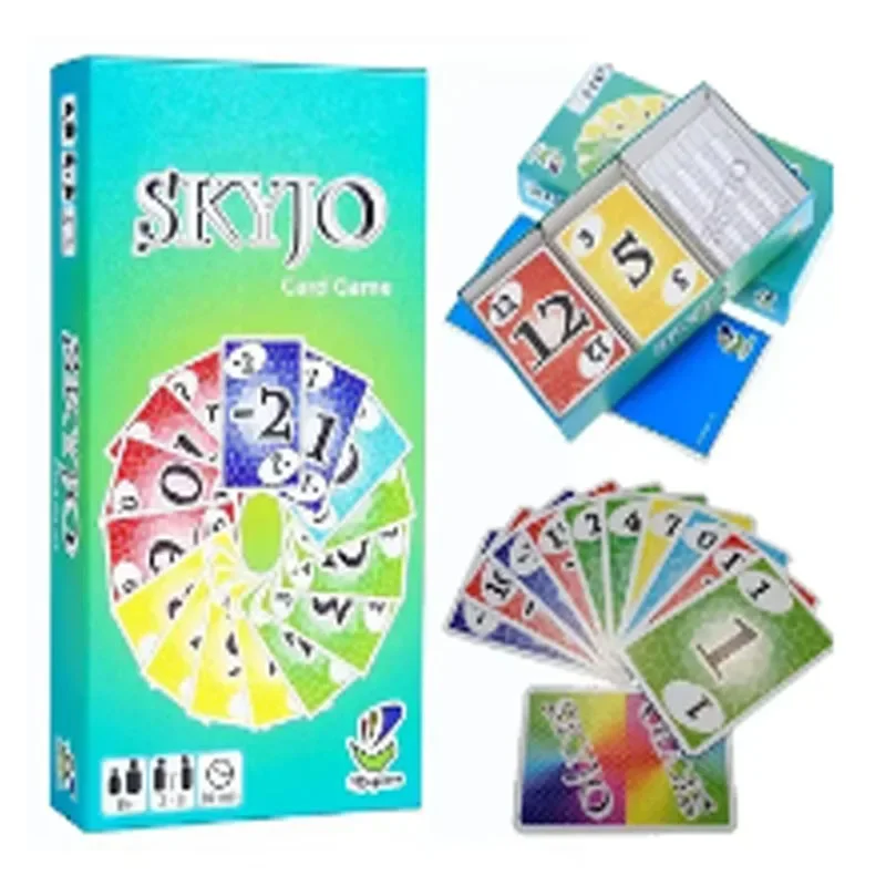 

@*- Настольные игры Skyjo Карточная вечеринка столов для всей семьи Коробка колоды со социальной коллективной игрой Детская тапис Покер Социальный