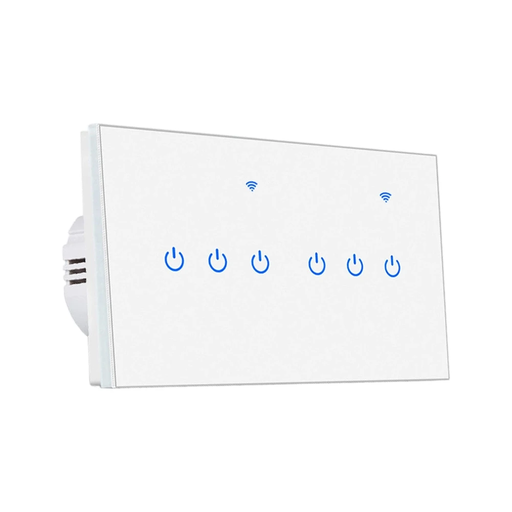 Smart WIFI Switch 146 Type with Tempered Glass Panel for For zero Flame Version Designed for Stable App-Based Control