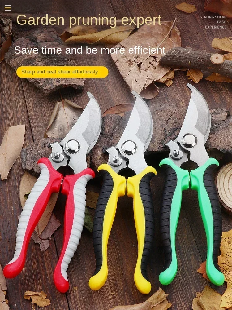 2pcs Garden Pruning Knife Pruning Tree Branches and Flowers Special Scissors Sharp and Labour-saving Rust-proof