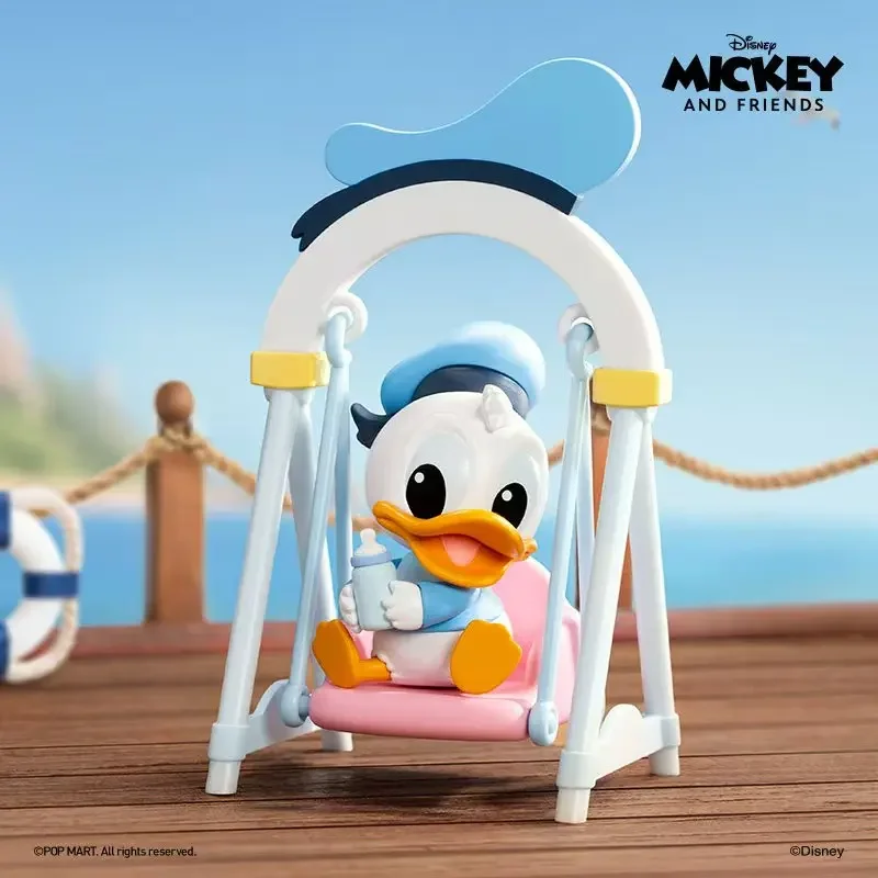 POP Mart Disney Swing Series Blind Box Mickey Kawaii Anime Figure Disney Mystery Box Deocration Trendy Play Birthday Gift