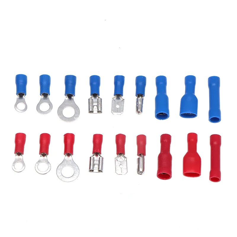 450Pcs/Box Pre-insulated Tubular Crimp Terminals, Mixed Quick Wire Connectors Kit